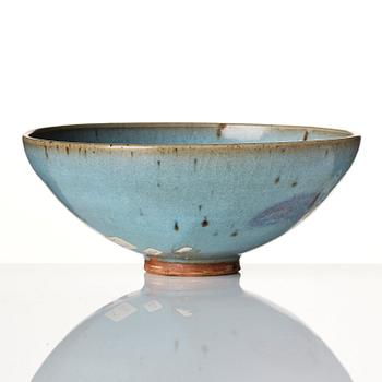 A Junyao purple-splashed blue glazed bowl. Song dynasty or later.