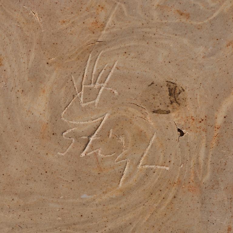 Stig Lindberg, a stoneware sang de boeuf glazed floor vase, Gustavsberg Studio, Sweden 1970.