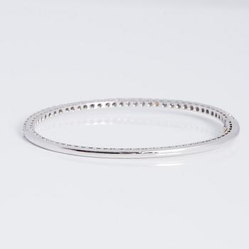 A ca 1.10 cts brilliant-cut diamond bracelet. Recarlo, Italy.