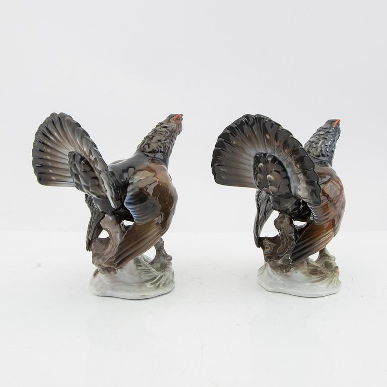 E Heidenreich figurines 4 pcs Rosenthal Germany mid-20th century porcelain.