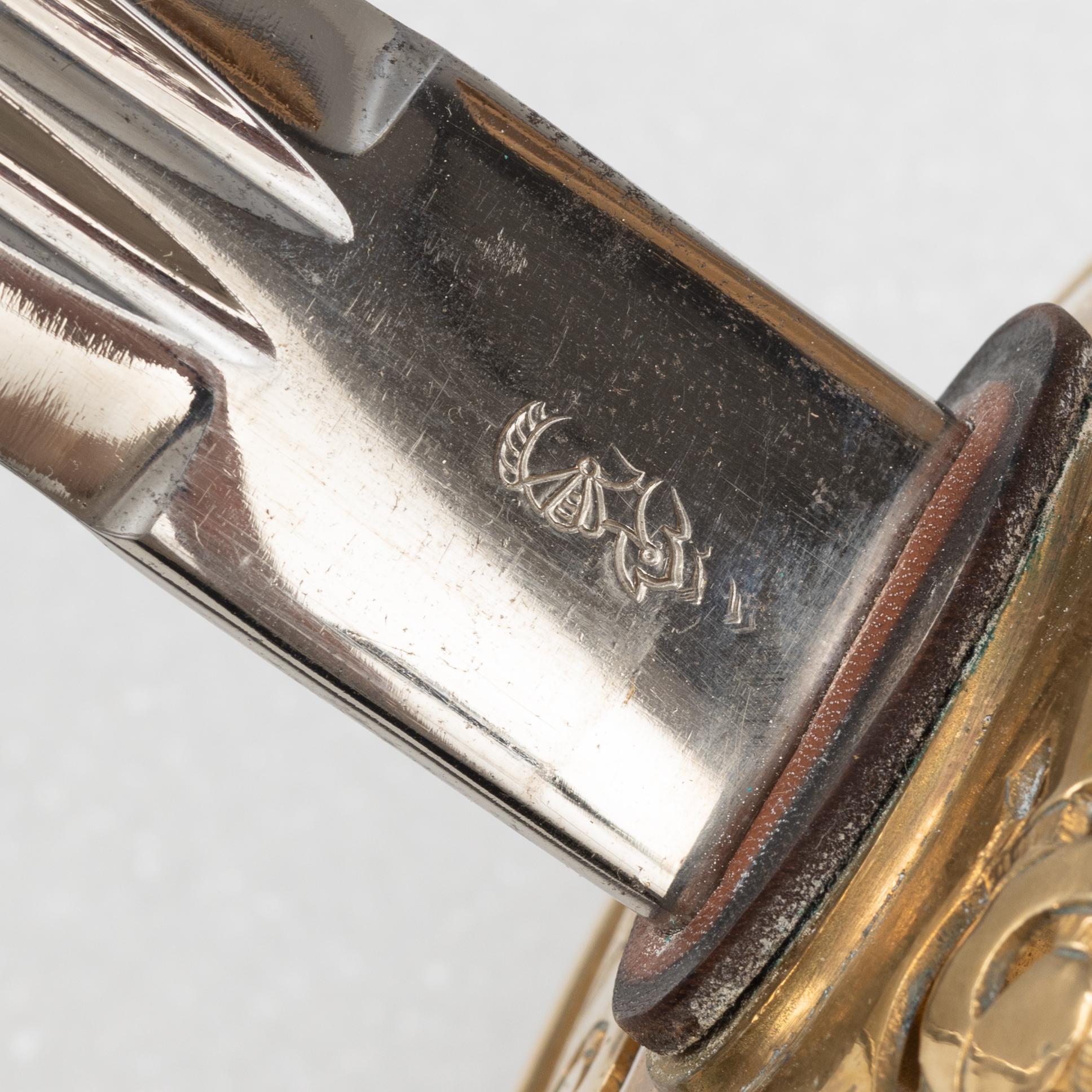 A Swedish cavalry officer's sword, 1893 pattern, with scabbard.