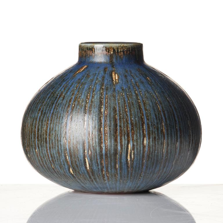 Carl-Harry Stålhane, a unique stoneware vase, Rörstrand, Sweden, 1959.