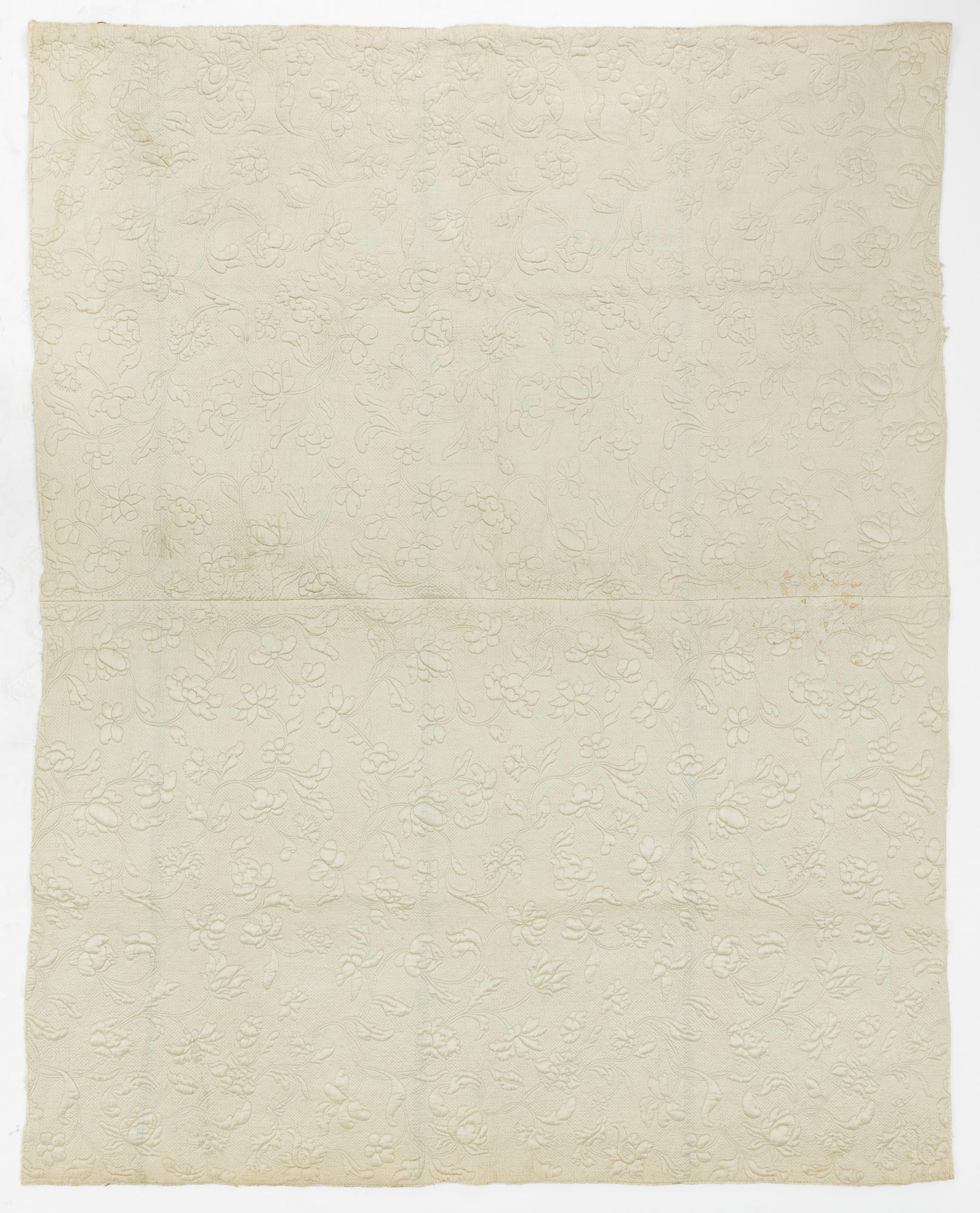 Ceremonial silk quilt, 18th century.