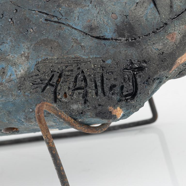 Henrik Allert, sculpture, stoneware, signed.