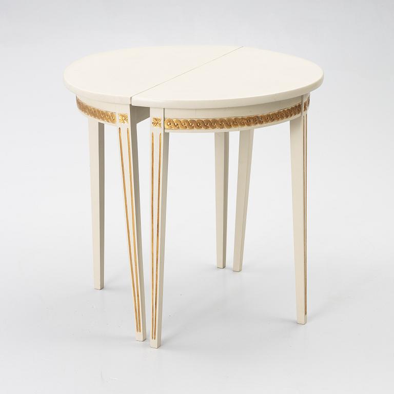 Side tables, a pair, Gustavian style, 19th century.