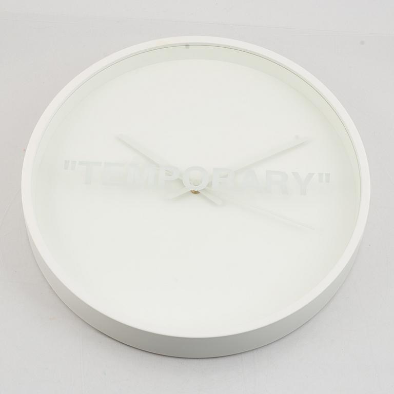 Virgil Abloh, wall clock, "Temporary", IKEA.