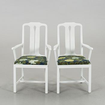 A pair of armchairs, "Ambassadör" Carl Malmsten Åfors Möbelfabrik late 20th century,