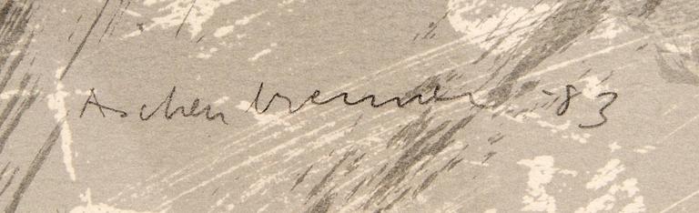 Lennart Aschenbrenner, färglitografi signrad daterad och numrerad 83 7/38.