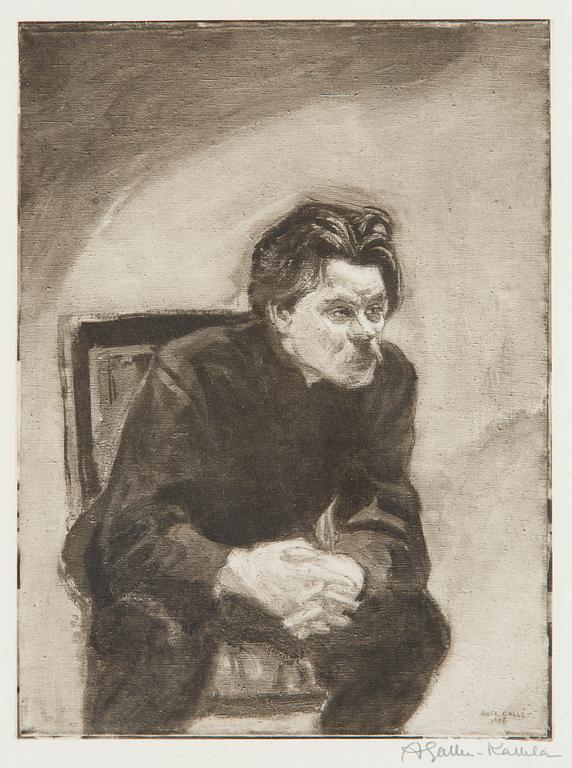 Akseli Gallen-Kallela, "Porträtt av Maksim Gork".