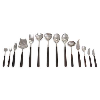 Bertel Gardberg, a 74-piece 'Lion de Luxe' cutlery set, Hackman, Finland, latter half of the 20th century.