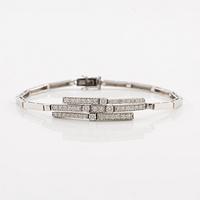Bracelet, 18K white gold with brilliant-cut diamonds.