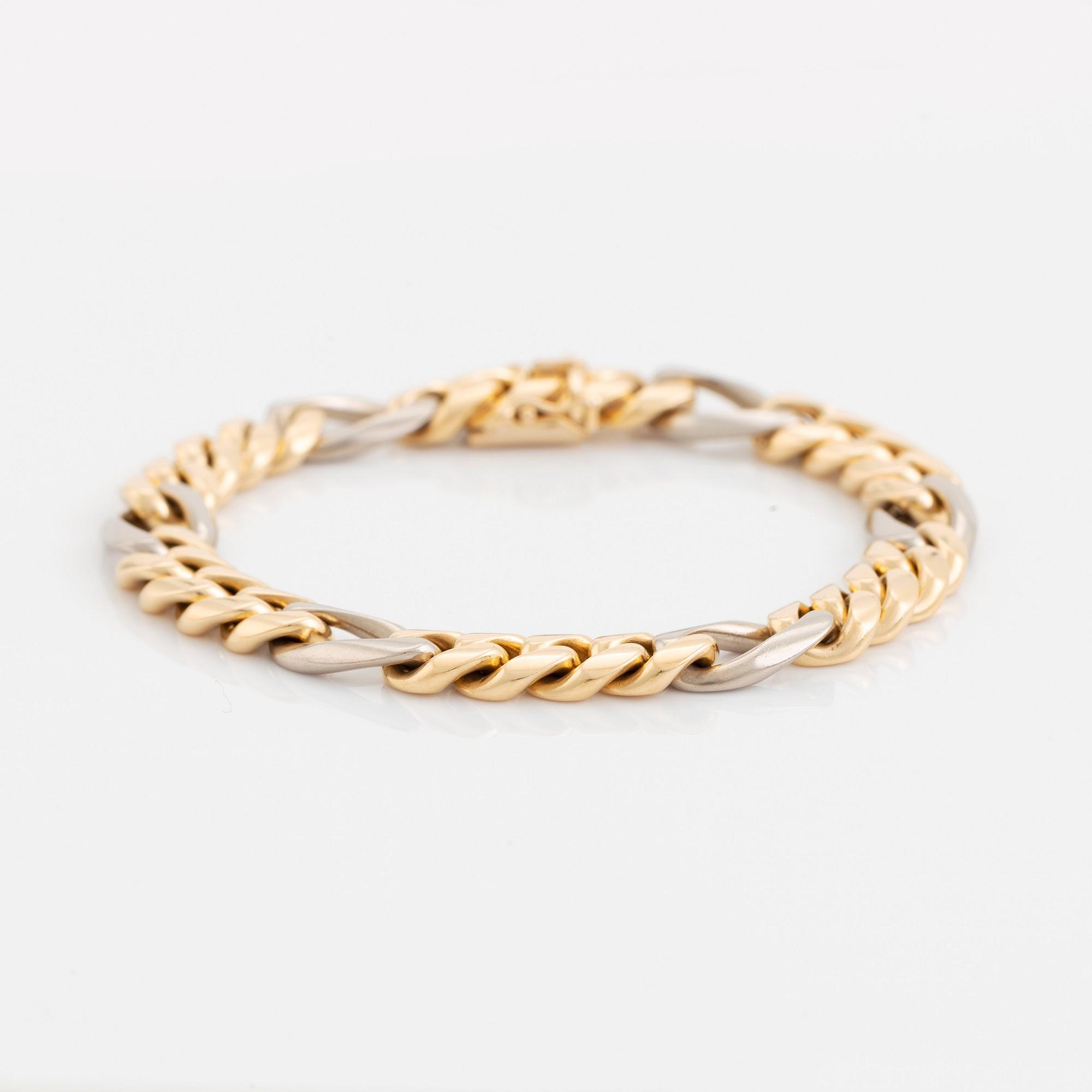 Armband 18K guld och vitguld, Jan Hellströmer.