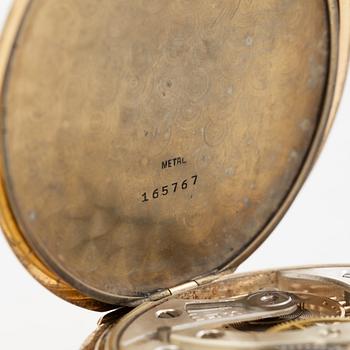 Pocket watch, hunter case, 50.5 mm, “Boliden Guld”, 14K.