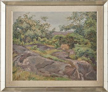 SIGFRID ULLMAN, tillskriven, olja på pannå, ej signerad.