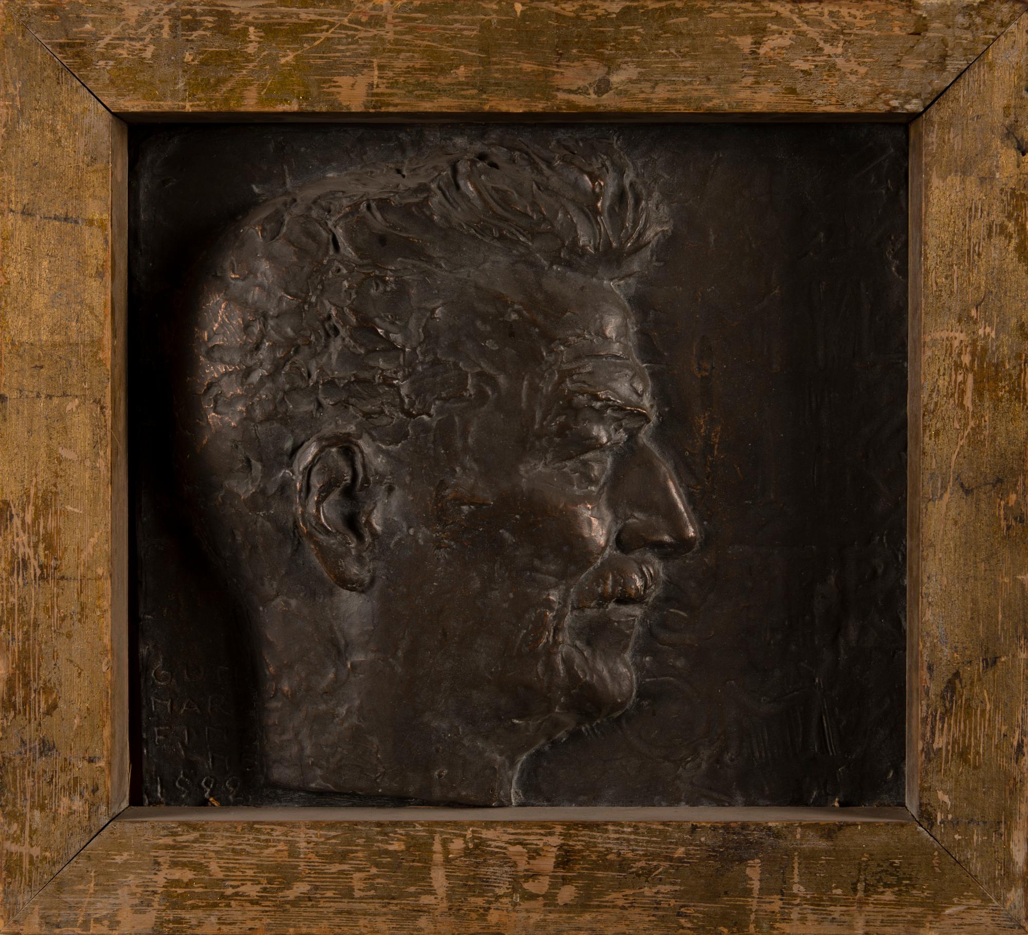 GUNNAR FINNE, relief, bronze, signed and dated 1922.