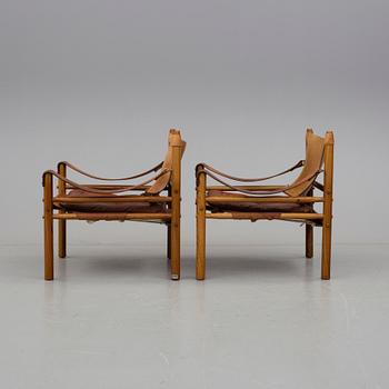 FÅTÖLJER, ett par. "Sirocco", Arne Norell, modellen formgiven 1964.