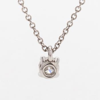 Tiffany & Co, kaulakoru, platinaa ja briljanttihiottu timantti.