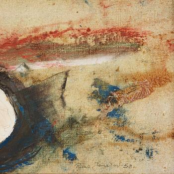 RUNE JANSSON, oil on canvas, signed and dated -58.