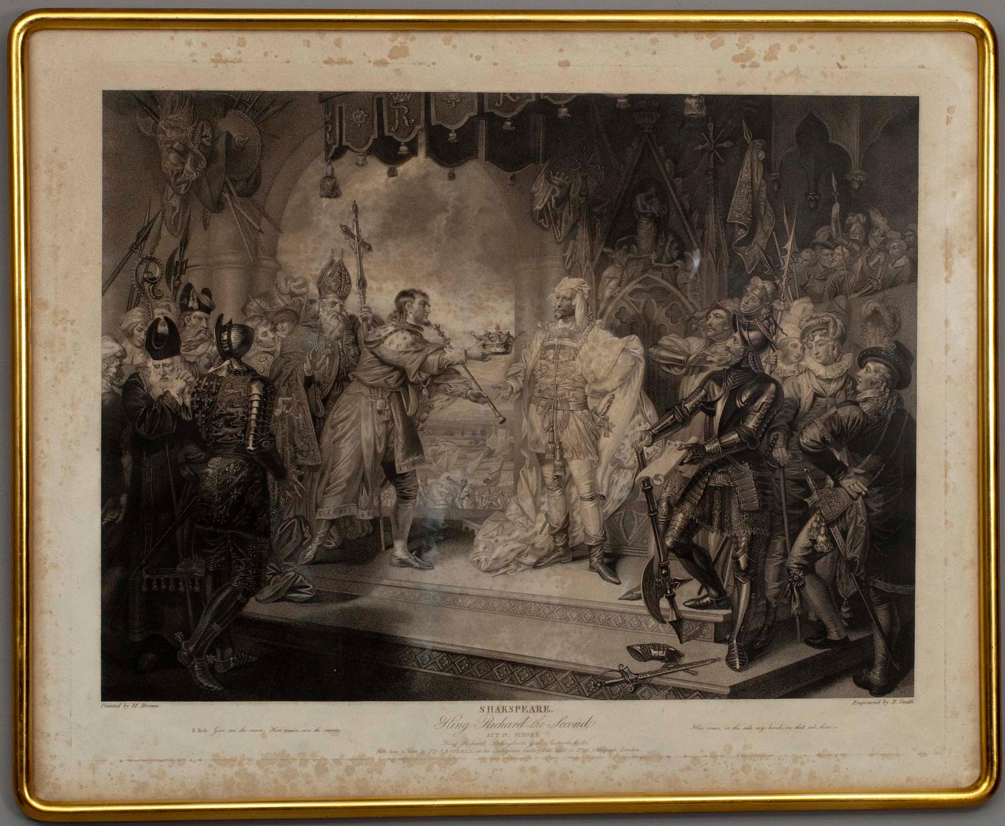 LITOGRAFIER 2 ST. 1800-tal Shakespeare.