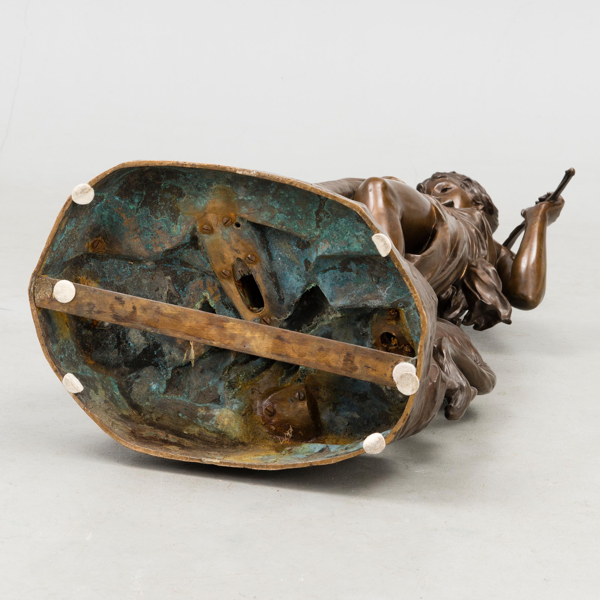 EUGÈNE ANTOINE AIZELIN, bronze, signed.