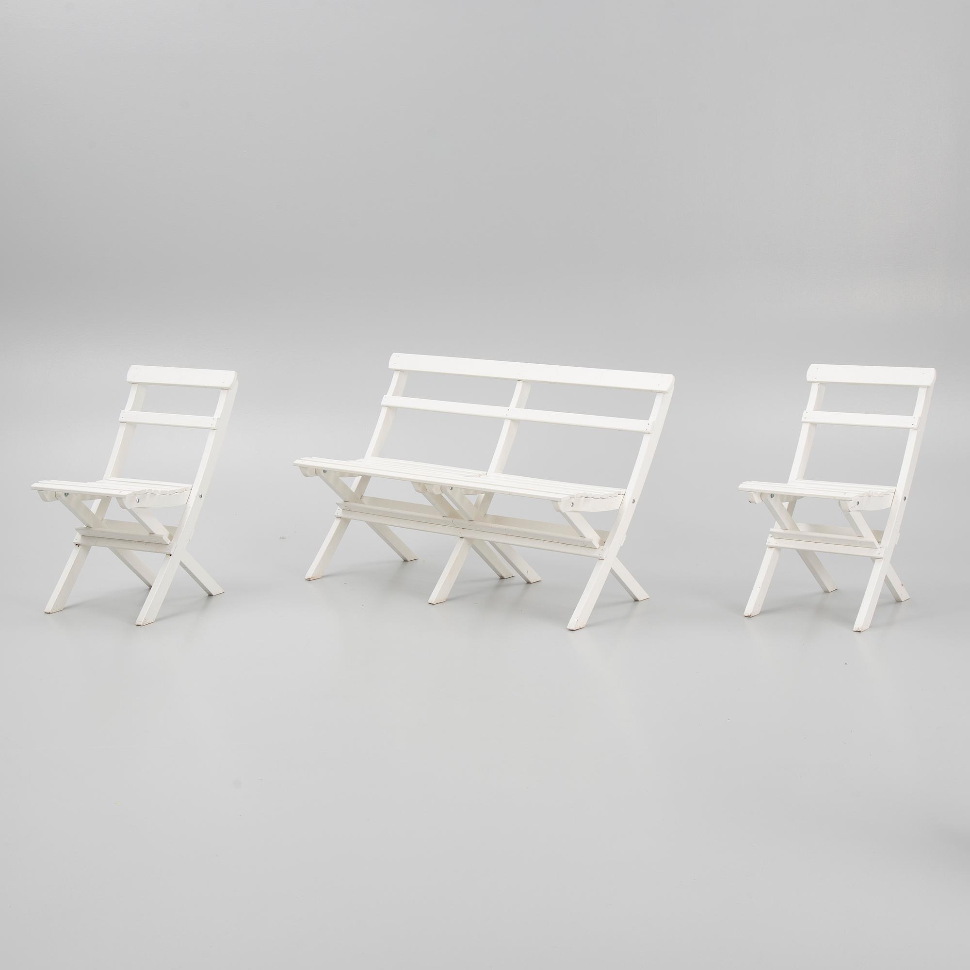 Trädgårdsgrupp, 4 delar, "Torpet", Hillerstorp.