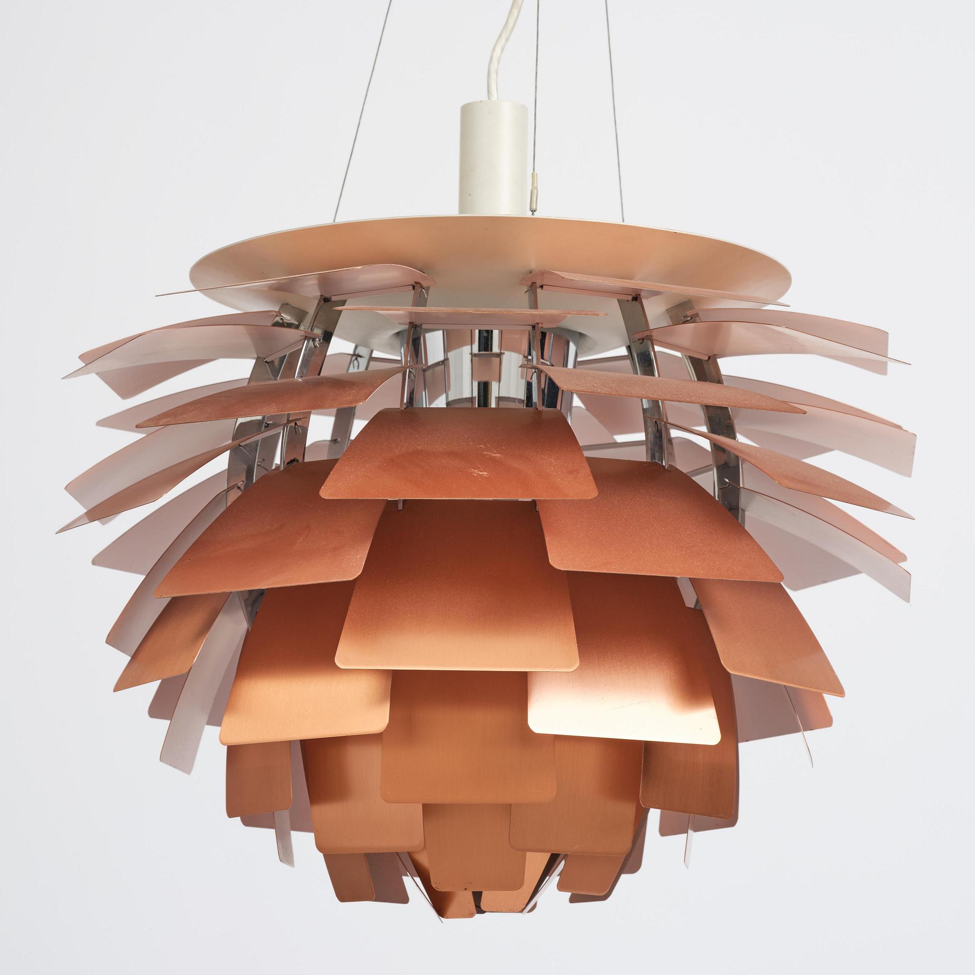 Poul Henningsen, taklampa, "PH Kotte"/"Artichoke", Louis Poulsen, Danmark.
