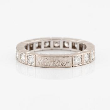 Cartier ring 18K vitguld med runda briljantslipade diamanter.