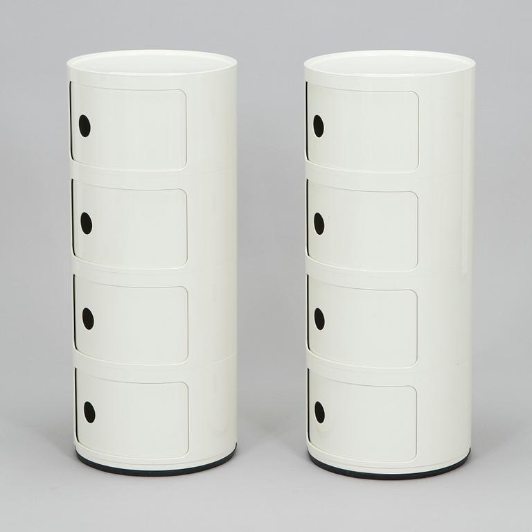 Anna Castelli Ferrieri, hurtsar, ett par, "Componibili 4", Kartell.