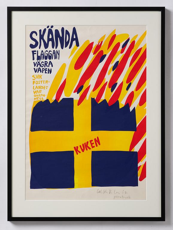 Carl Johan De Geer, "Skända Flaggan".
