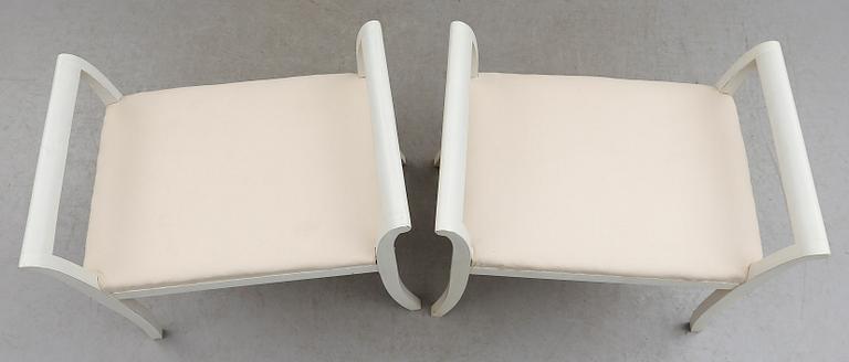 TABURETTER, 1 par, tidigt 1900-tal.