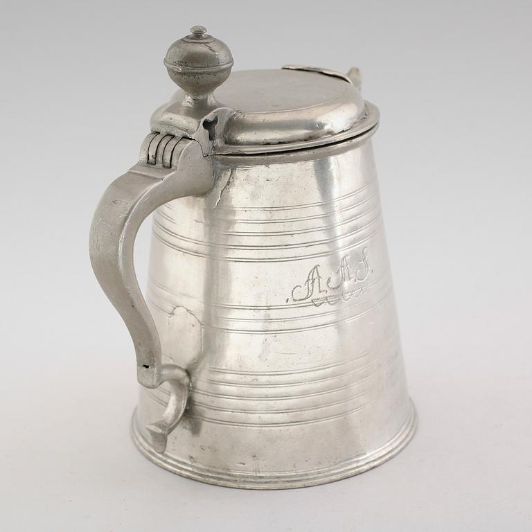 KANNA, tenn, otydliga svenska stämplar, 1796.