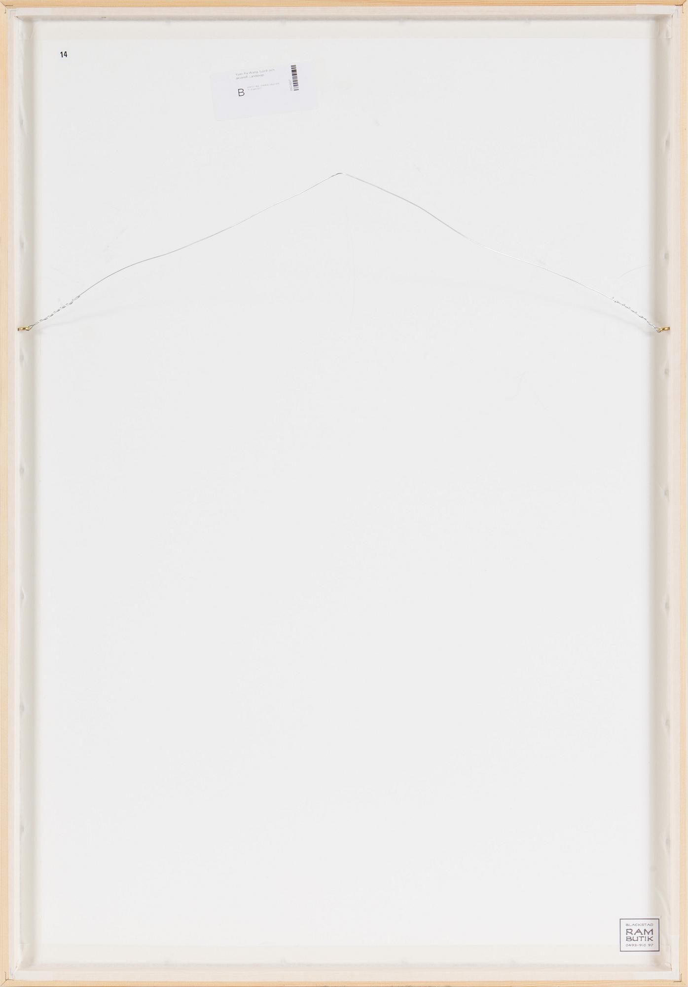 A painting by Yuan Fa Wang, 'The shade of sail on the spring river' (chunjiang fanying), signed.