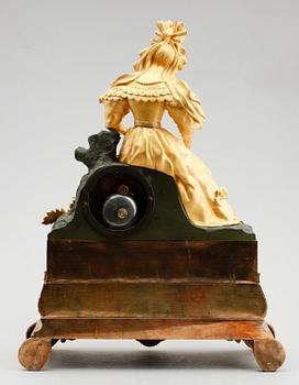 BORDSPENDYL, Petel & Cie, Paris, Frankrike, 1800-talets första hälft.