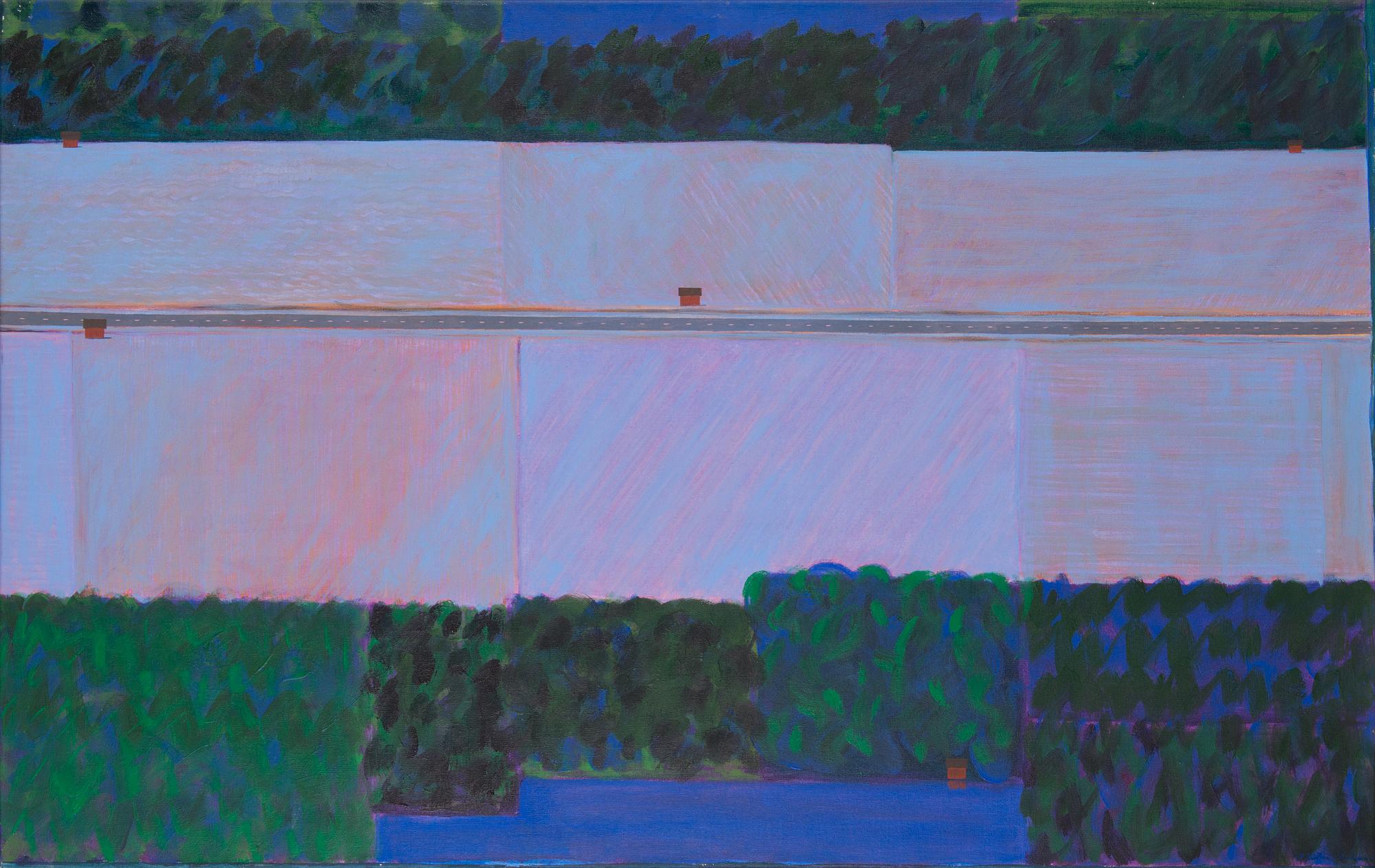 Kristian Krokfors, acrylic on canvas, signed and dated -89.