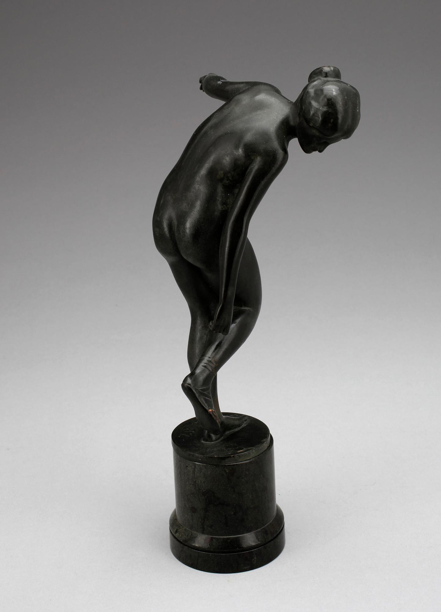 OKÄND KONSTNÄR, skulptur, brons, troligen tidigt 1900-tal.