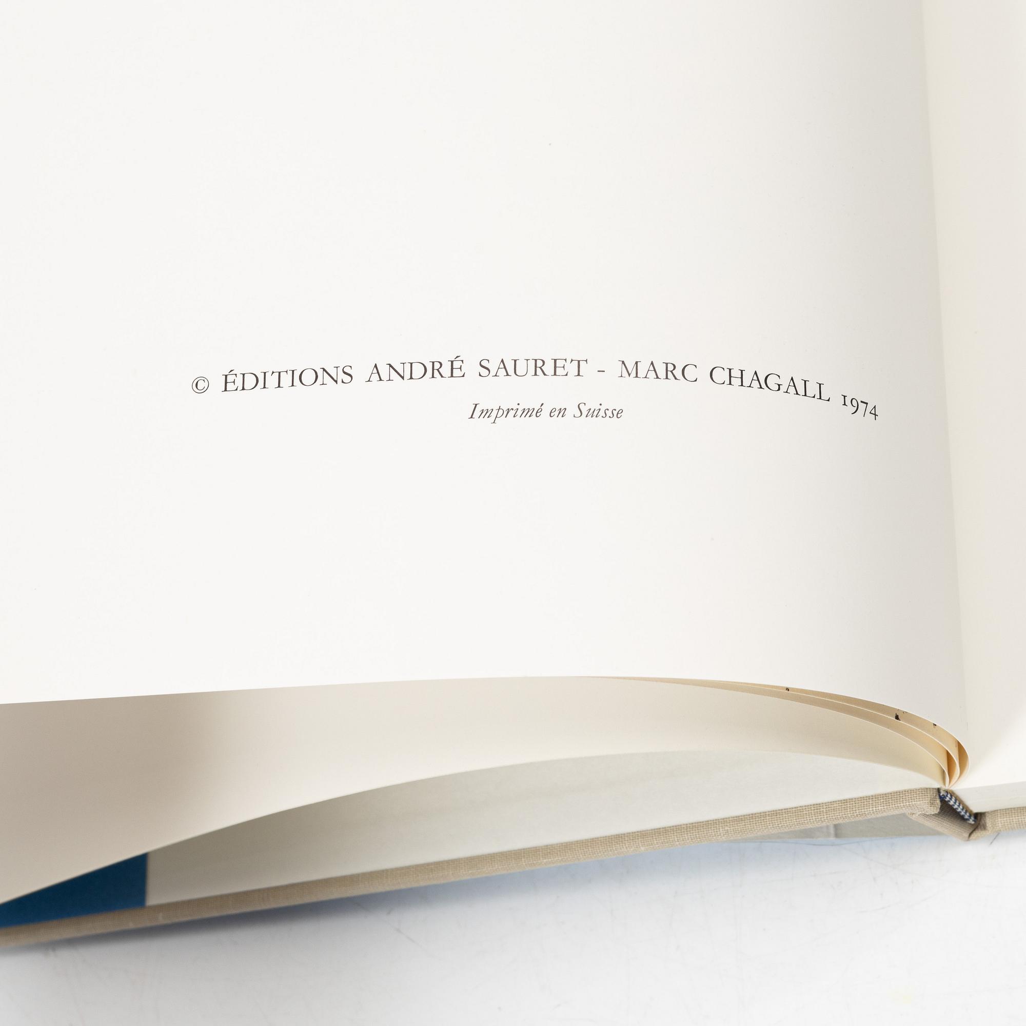 Marc Chagall, böcker, 6 st, "Chagall Lithographe I-VI, 1922-1985", Fernand Mourlot.