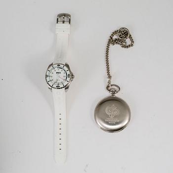 WRISTWATCH AND POCKET WATCH, FIFA.