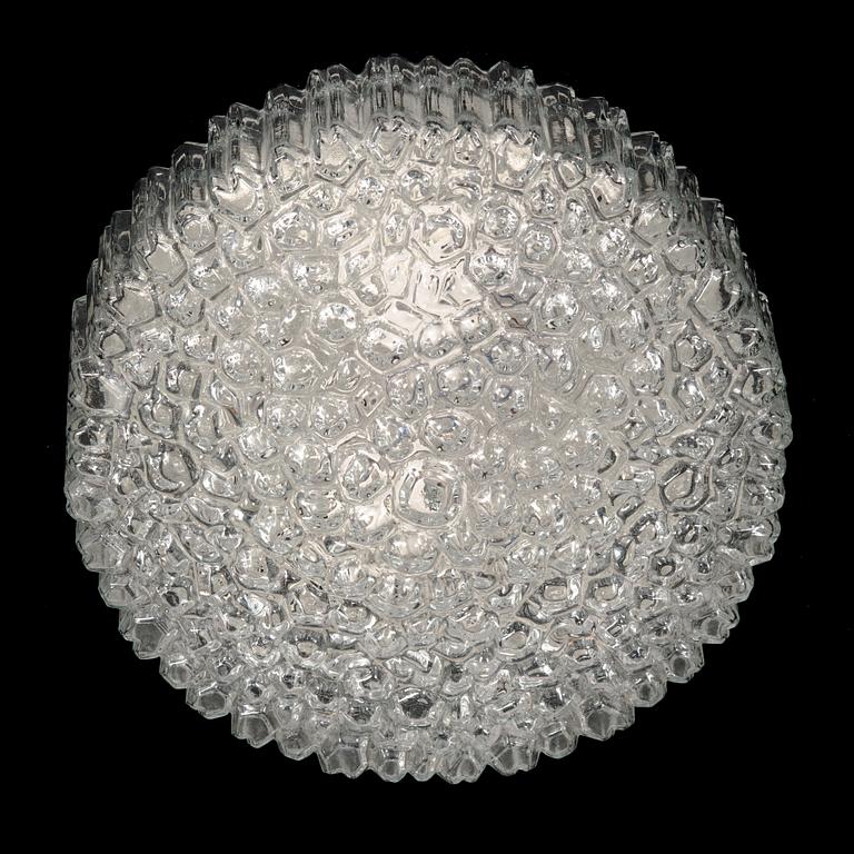 Helena Tynell, Glass ceiling light model A668 for Glashütte Limburg, Germany 1960s-70s.