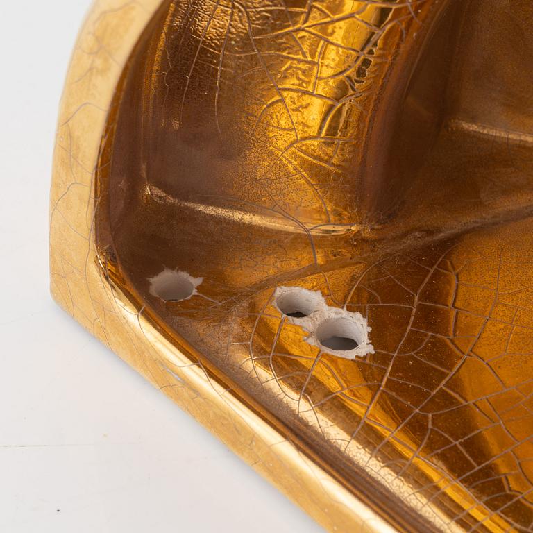 Louis Drimmer, a pair of wall lamps, France, later part of the 20th century.