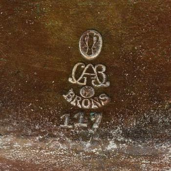 LJUSSTAKAR OCH VAS, 2+1 st,brons GAB design Jacob Ängman.