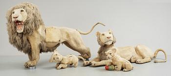 369. A Lion family. Germany/France, 20th century.