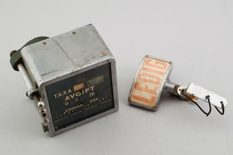 TAXAMETER, Record AB Urfabriken, Svängsta, 1900-talets första hälft.