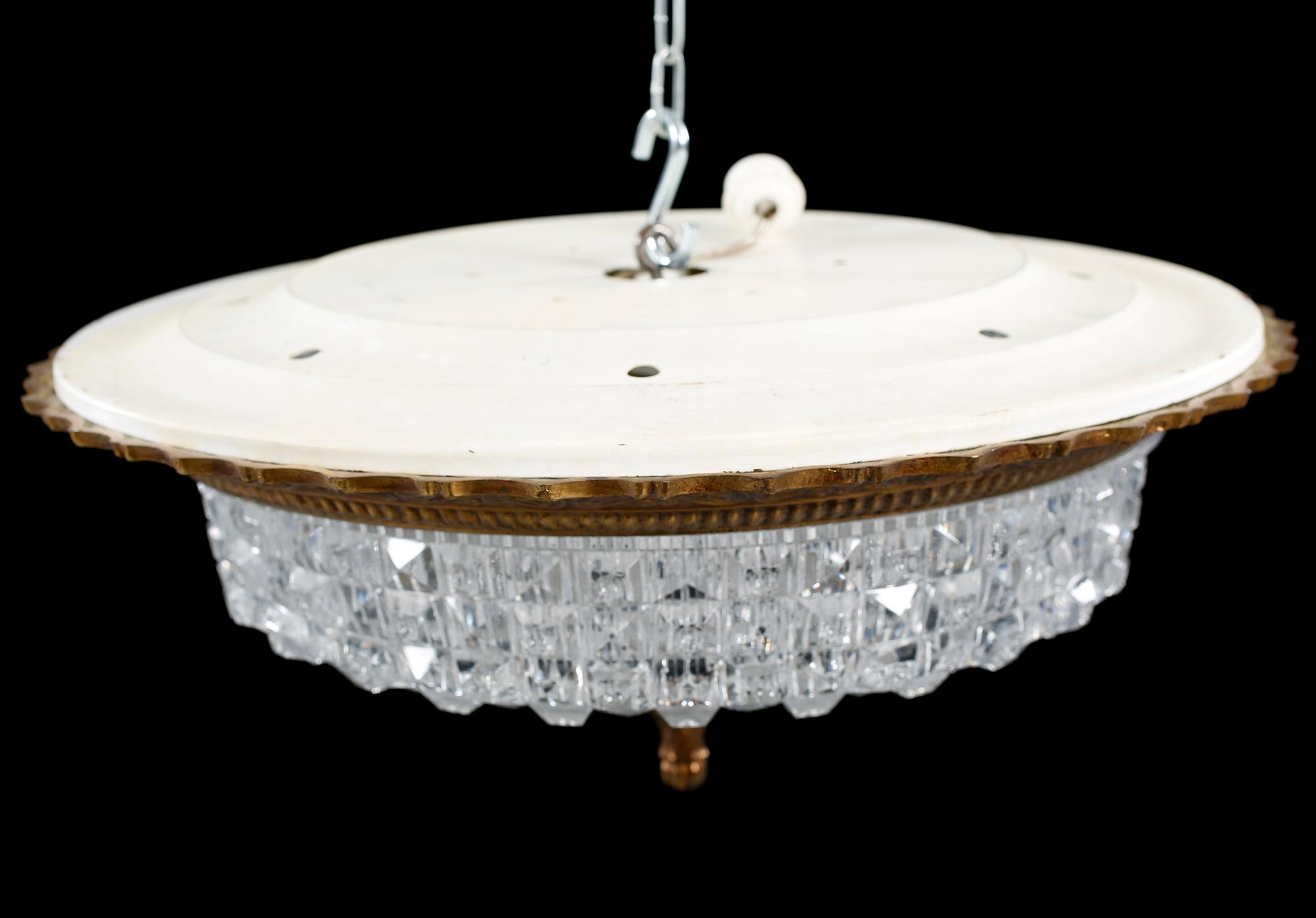 A BOHEMIA CEILING LAMP, 20 TH CENTURY.
