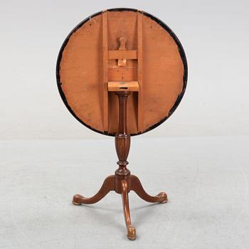 A Swedish alder tilt-top table, late 19th Century.