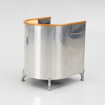 Mats Theselius, an 'Aluminiumfåtölj' armchair, Källemo, Värnamo, Sweden, after 1990.