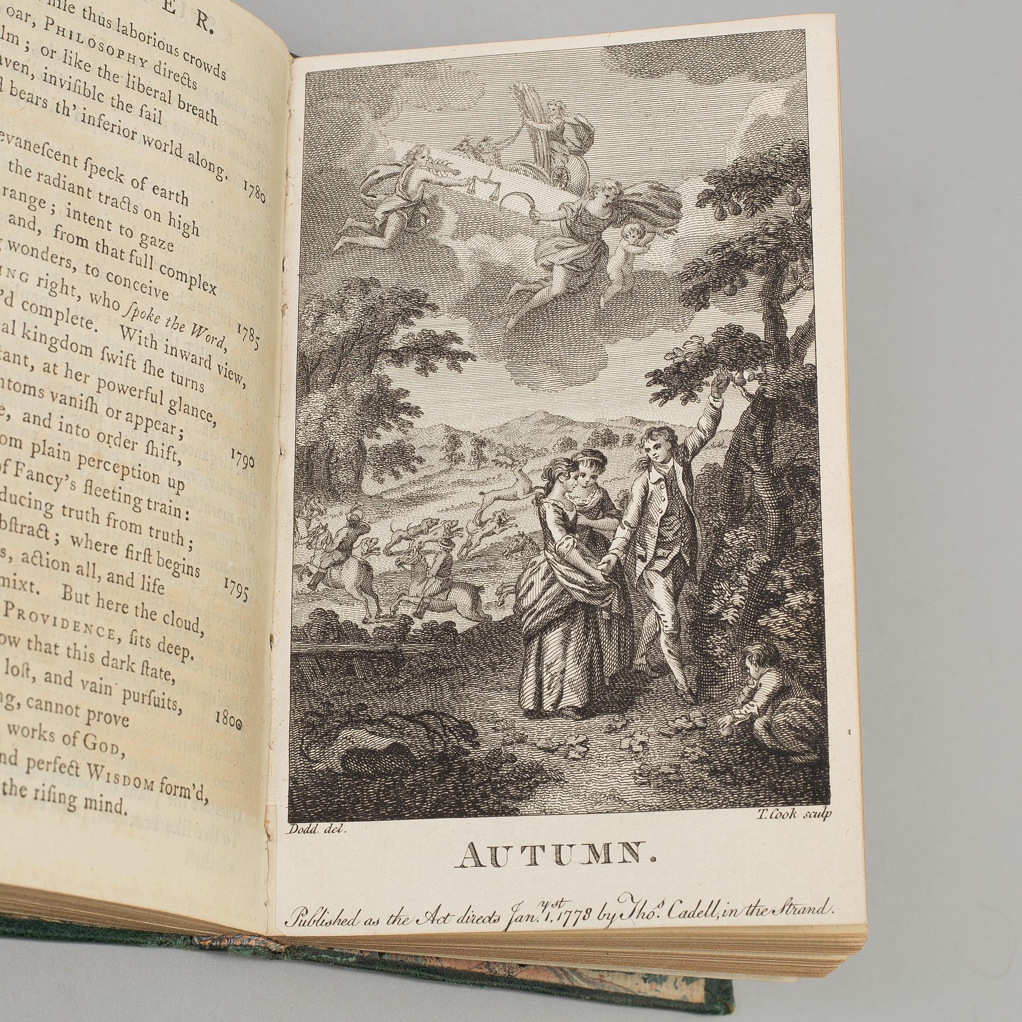 A BOOK, James Thomson: The Seasons, London 1778.