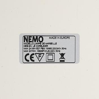Le Corbusier, a wall lamp, 'Lampe De Marseille', Nemo Lighting, Italy.