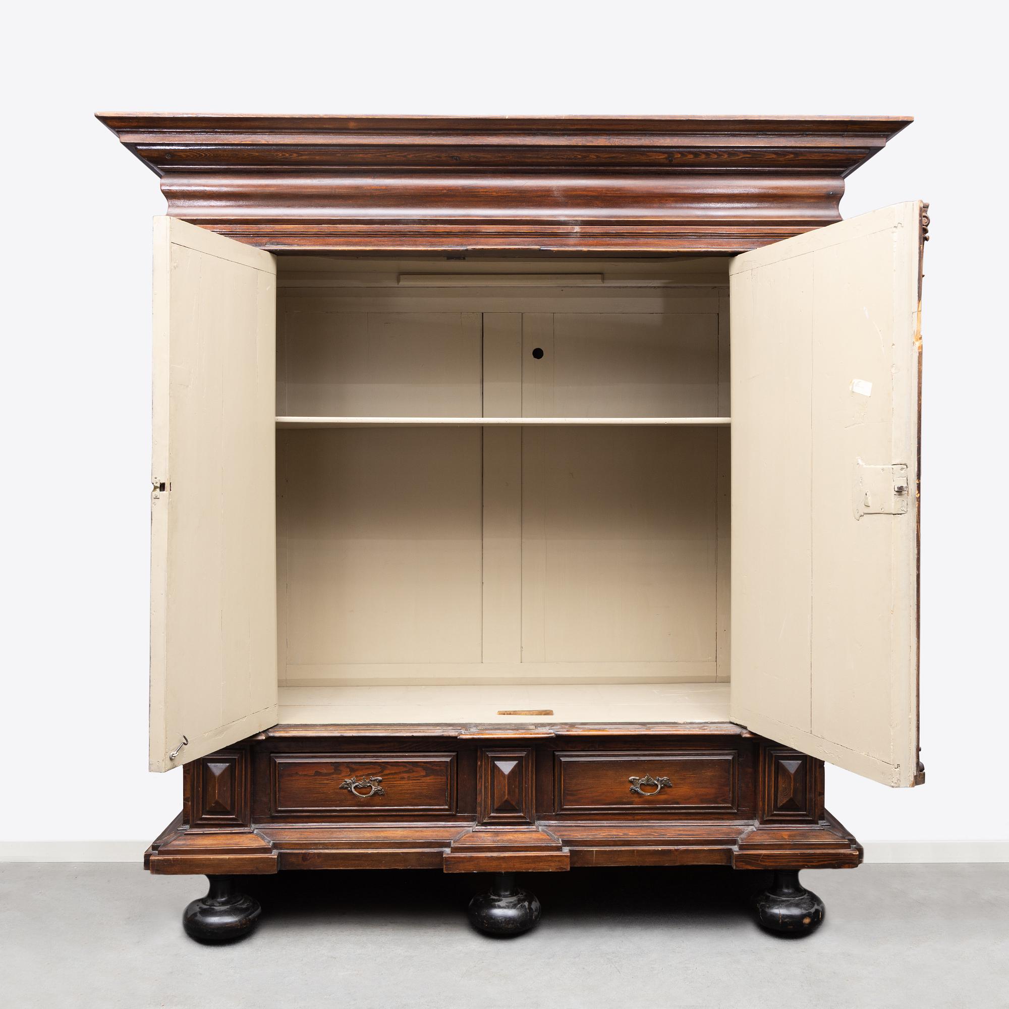A North-German Baroque cabinet, first part of the 18th Century,