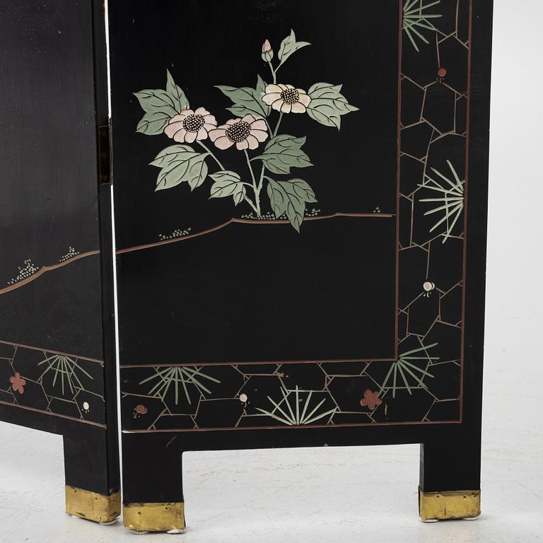 A pair of folding screens, China, second half of the 20th century.