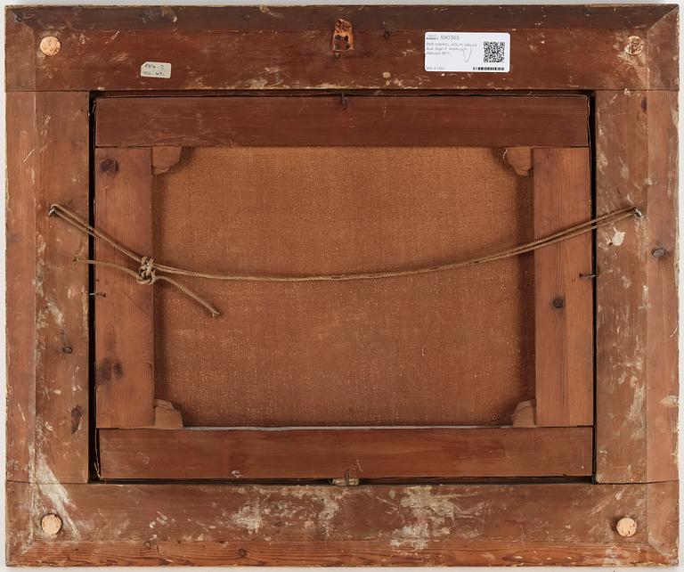 PER DANIEL HOLM, olja på duk. Sign P. Holm och daterad 18??.